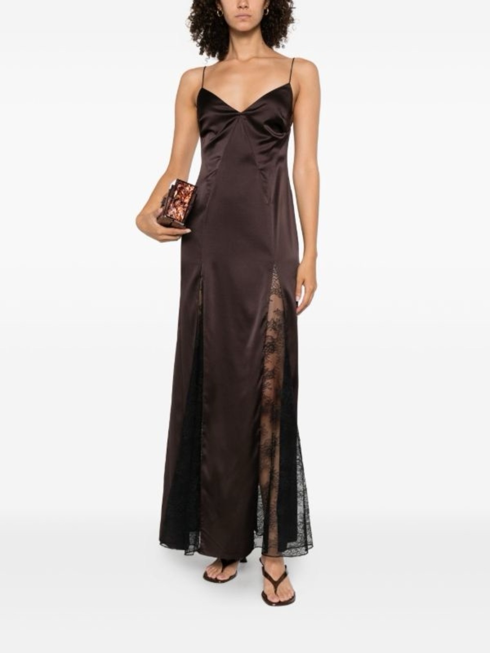 STAUD Trinity Silk Maxi Dress